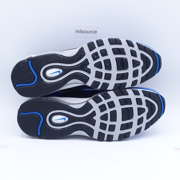 NEW Size 15 Men's Nike Air Max 97 Sneakers 921826-011 Black/Blue Nebula - Picture 7 of 7